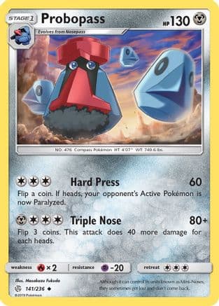 Probopass — SM - Cosmic Eclipse Pokémon TCG card by Masakazu Fukuda