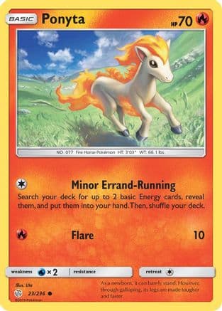 Ponyta — SM - Cosmic Eclipse Pokémon TCG card by Uta