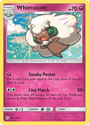 Whimsicott — SM - Cosmic Eclipse Pokémon TCG card by Yumi