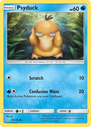 Psyduck — SM - Cosmic Eclipse Pokémon TCG card by sui