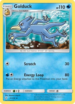 Golduck — SM - Cosmic Eclipse Pokémon TCG card by Shigenori Negishi