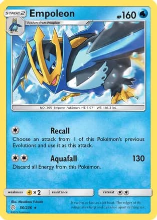 Empoleon — SM - Cosmic Eclipse Pokémon TCG card by Masakazu Fukuda