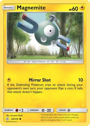 Magnemite — SM - Cosmic Eclipse Pokémon TCG card by Ken Sugimori