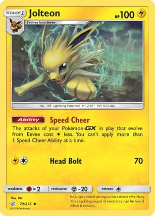 Jolteon — SM - Cosmic Eclipse Pokémon TCG card by Uta