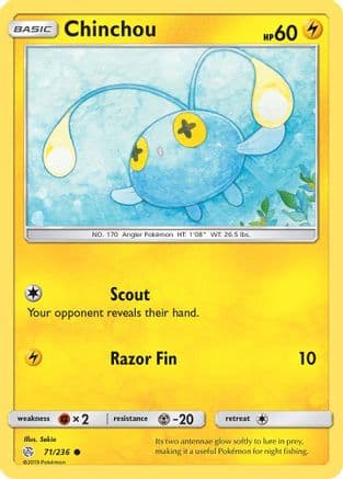 Chinchou — SM - Cosmic Eclipse Pokémon TCG card by Sekio