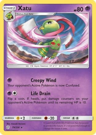 Xatu — SM - Cosmic Eclipse Pokémon TCG card by Anesaki Dynamic