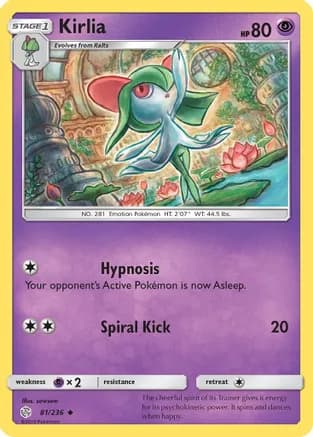 Kirlia — SM - Cosmic Eclipse Pokémon TCG card by sowsow
