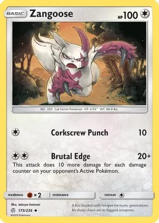 Zangoose — SM - Cosmic Eclipse