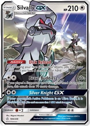 Silvally GX — SM - Cosmic Eclipse Pokémon TCG card by Megumi Mizutani