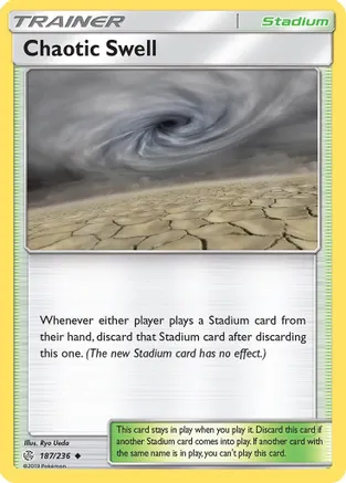 Chaotic Swell — SM - Cosmic Eclipse Pokémon TCG card by Ryo Ueda