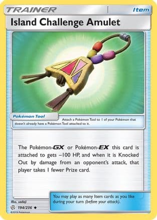 Island Challenge Amulet — SM - Cosmic Eclipse Pokémon TCG card by sadaji
