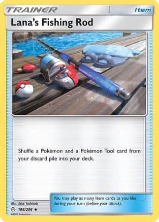 Lana's Fishing Rod — SM - Cosmic Eclipse Pokémon TCG card by Eske Yoshinob