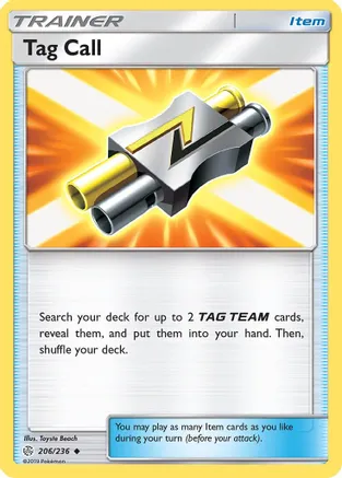 Tag Call — SM - Cosmic Eclipse Pokémon TCG card by Toyste Beach
