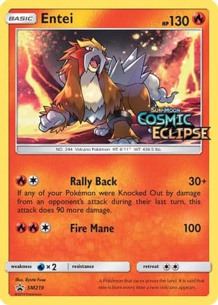 Entei - SM219 (Prerelease) — SM Promos Pokémon TCG card by 5ban Graphics