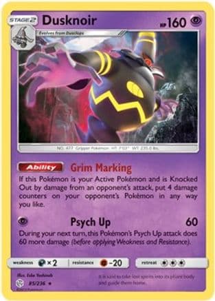 Dusknoir - 85/236 (Prerelease Kit Exclusive) — Deck Exclusives Pokémon TCG card by Eske Yoshinob