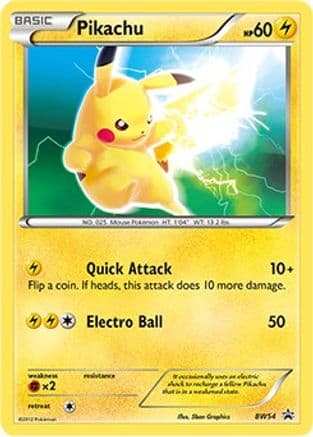 Pikachu - BW54 — Black and White Promos Pokémon TCG card by 5ban Graphics