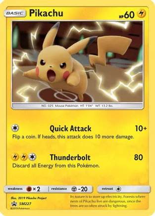 Pikachu - SM227 — SM Promos