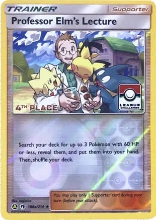 Professor Elm's Lecture - 188a/214 (League Challenge) [4th Place] — League & Championship Cards