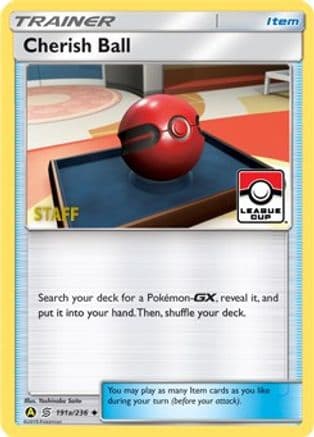 Cherish Ball - 191a/236 (League Cup) [Staff] — League & Championship Cards Pokémon TCG card by Yusuke Saito