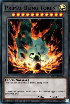 Primal Being Token — OTS Tournament Pack 12 Yu-Gi-Oh! card by KAZUKI TAKAHASHI