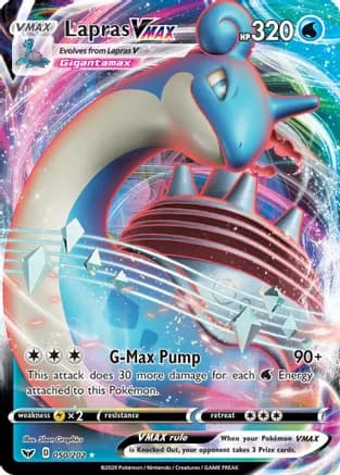 Lapras VMAX — SWSH01: Sword & Shield Base Set Pokémon TCG card by 5ban Graphics