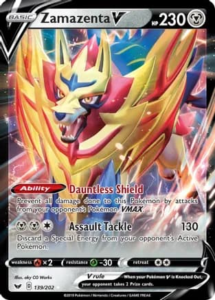 Zamazenta V — SWSH01: Sword & Shield Base Set