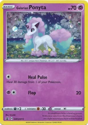 Galarian Ponyta - SWSH013 — SWSH: Sword & Shield Promo Cards
