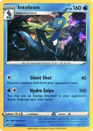 Inteleon - 059/202 (Cracked Ice Holo) — Deck Exclusives Pokémon TCG card by Atsuko Nishida