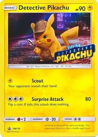 Detective Pikachu - SM170 (Stamped) — SM Promos