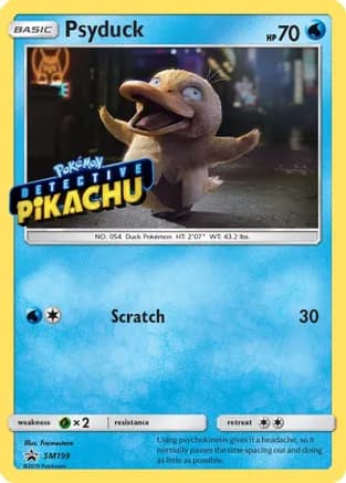 Psyduck - SM199 (Detective Pikachu Stamped) — SM Promos