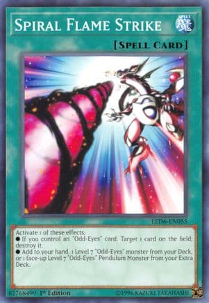 Spiral Flame Strike — Legendary Duelists: Magical Hero Yu-Gi-Oh! card by KAZUKI TAKAHASHI