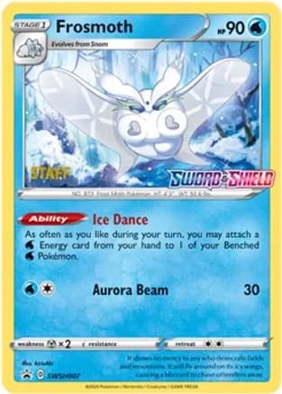 Frosmoth - SWSH007 (Prerelease) [Staff] — SWSH: Sword & Shield Promo Cards