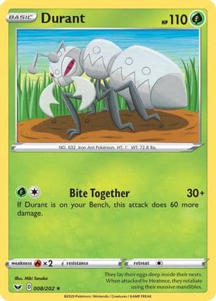 Durant — SWSH01: Sword & Shield Base Set Pokémon TCG card by Miki Tanaka