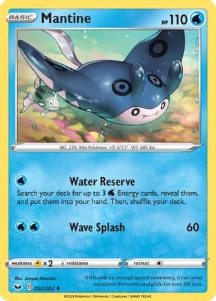 Mantine — SWSH01: Sword & Shield Base Set