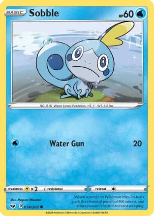 Sobble (054) — SWSH01: Sword & Shield Base Set