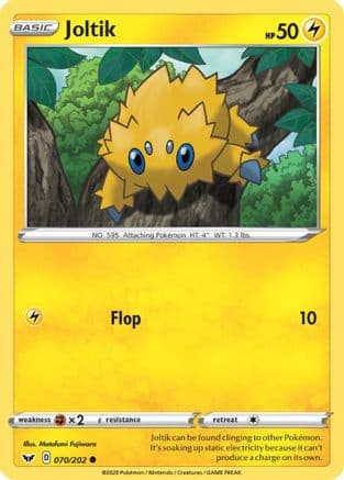 Joltik — SWSH01: Sword & Shield Base Set Pokémon TCG card by Motofumi Fujiwara