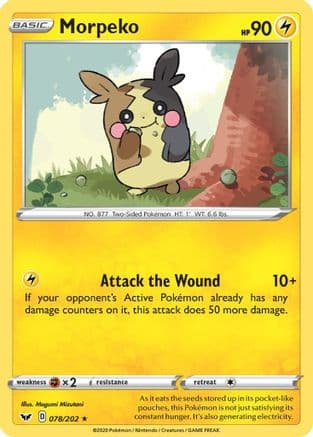 Morpeko — SWSH01: Sword & Shield Base Set Pokémon TCG card by Megumi Mizutani