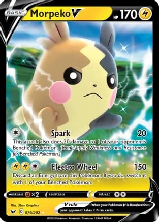 Morpeko V — SWSH01: Sword & Shield Base Set Pokémon TCG card by 5ban Graphics