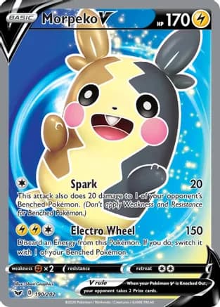 Morpeko V (Full Art) — SWSH01: Sword & Shield Base Set
