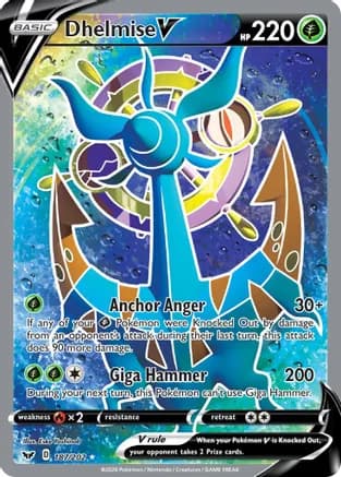 Dhelmise V (Full Art) — SWSH01: Sword & Shield Base Set
