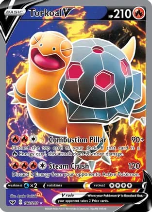 Torkoal V (Full Art) — SWSH01: Sword & Shield Base Set