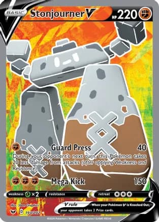 Stonjourner V (Full Art) — SWSH01: Sword & Shield Base Set