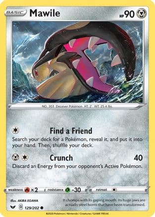 Mawile — SWSH01: Sword & Shield Base Set Pokémon TCG card by AKIRA EGAWA
