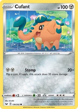 Cufant — SWSH01: Sword & Shield Base Set Pokémon TCG card by kirisAki