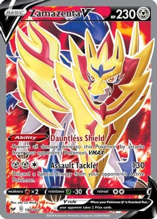 Zamazenta V (Full Art) — SWSH01: Sword & Shield Base Set