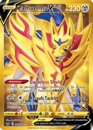 Zamazenta V (Secret) — SWSH01: Sword & Shield Base Set