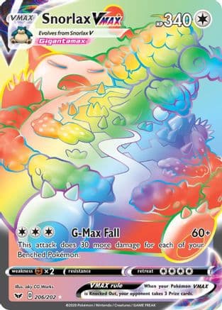 Snorlax VMAX (Secret) — Pokémon TCG card