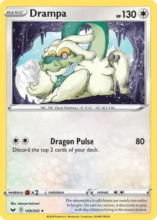 Drampa — SWSH01: Sword & Shield Base Set