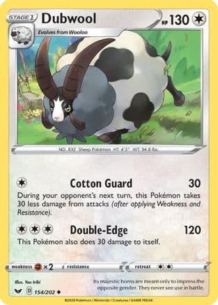 Dubwool — SWSH01: Sword & Shield Base Set Pokémon TCG card by You Iribi