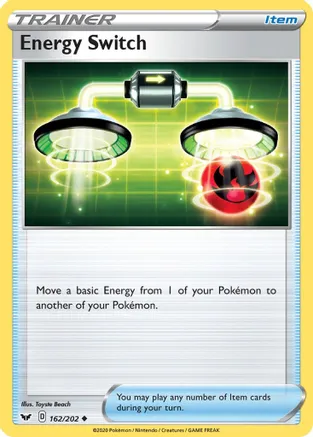 Energy Switch — SWSH01: Sword & Shield Base Set Pokémon TCG card by Toyste Beach